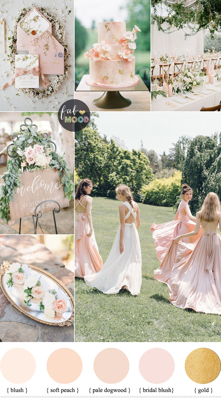 Blush wedding colour theme for a garden wedding - Spring wedding , blush wedding color #color #blush wedding theme, blush wedding colour ideas #weddingideas