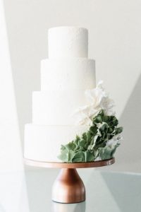 Simple Wedding Cakes for a Minimalist Wedding - minimalist wedding cake #weddingcake ,wedding cakes