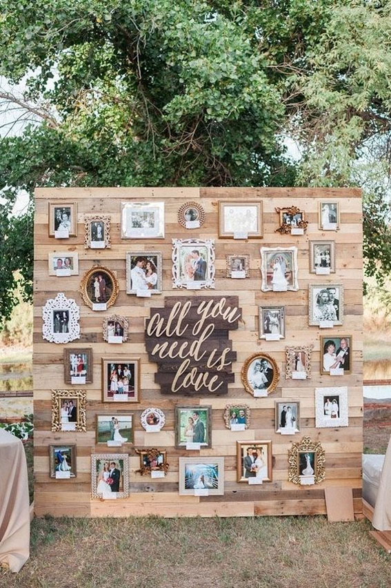 Creative Wedding photo display Ideas