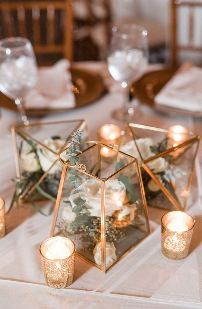 45 Ways To Dress Up Your Wedding Reception Tables - wedding table decorations, tablescpae #weddingtable #tablescape