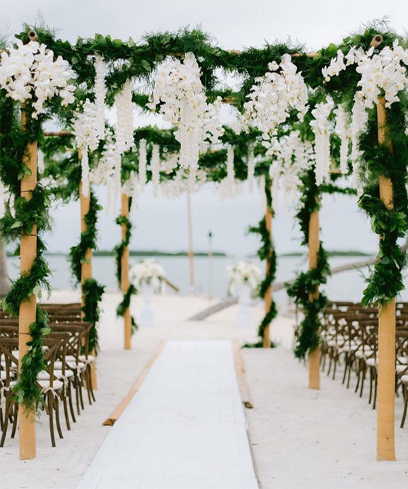 48 Beautiful Wedding Ceremony Décor That'll Take Your Wedding to the Next Level - wedding ceremony backdrop #wedding #wedingdecor wedding decorations #ceremony
