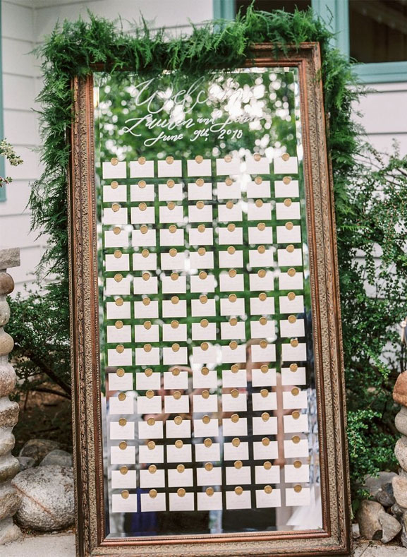 57 Insanely Creative Escort Cards and Seating Displays