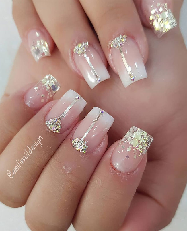 100 Beautiful wedding nail art ideas for your big day 1