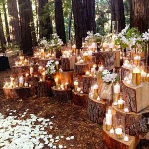Romantic outdoor wedding decorations