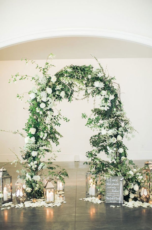 27 Beautiful Flower Wedding Arches To Swoon Over | Wedding Arbor flowers #weddingdecor #weddingarch #floralarch #weddingceremony decorations