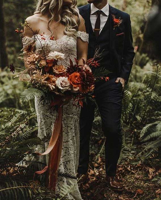 Beautiful autumn wedding bouquet #rust #bouquet #bridebouquet #wedding