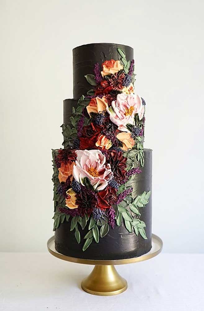 22 The most beautiful wedding cakes with floral -  wedding cake ideas #weddingcake #wedding #cakeideas wedding cake with flowers