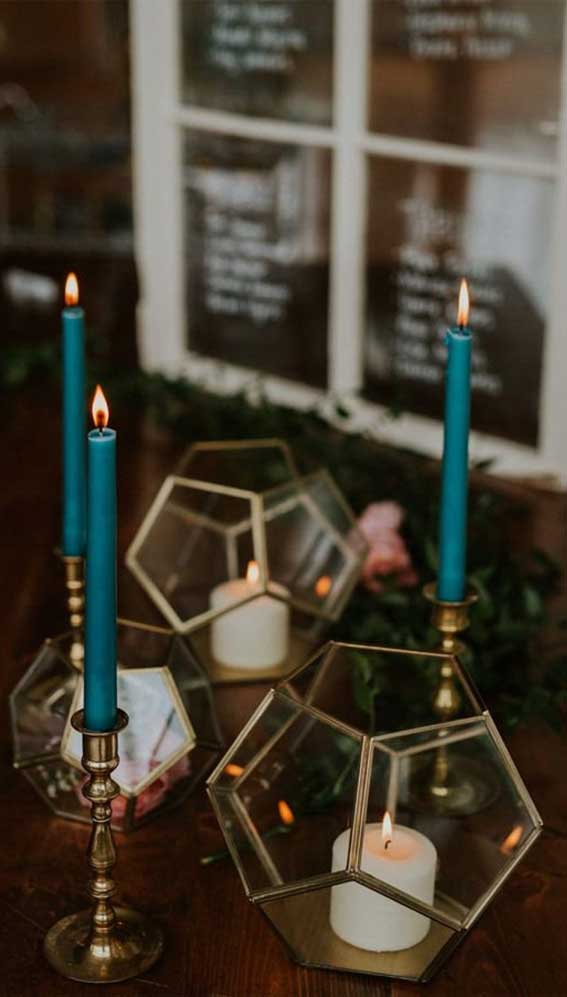 wedding table decoration, blue and gold wedding table, elegant wedding table, blue and gold wedding table decor, blue and gold wedding theme