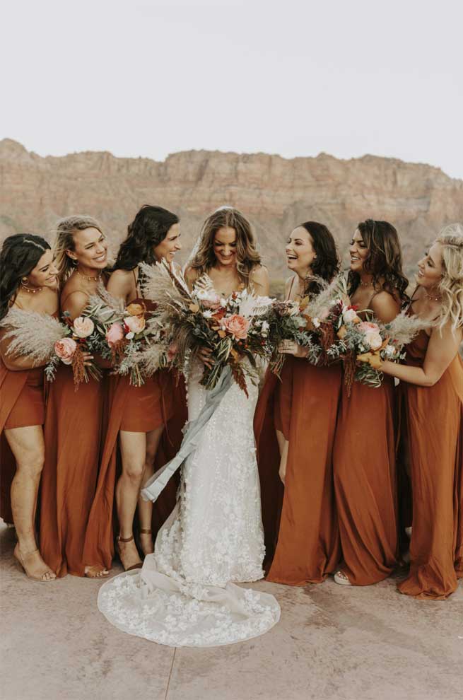 rust bridesmaid dresses , bridesmaid dresses, rust color dresses