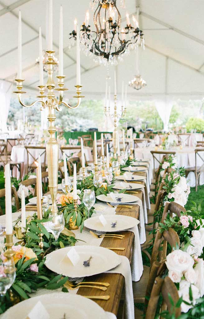 45 Ways To Dress Up Your Wedding Reception Tables