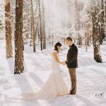 winter wedding photos, winter wedding pictures , winter wedding with snow background , bride and groom winter wedding