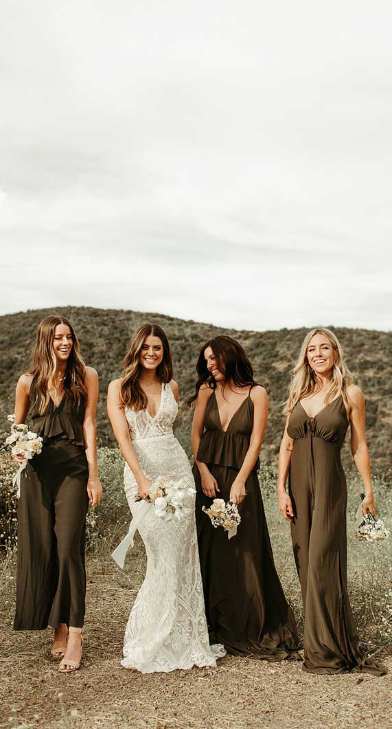 best bridesmaid jumpsuits, chiffon bridesmaid jumpsuits, bride bridesmaids jumpsuits, bridesmaid jumpsuits , wedding jumpsuits 2020, wedding party jumpsuits, designer jumpsuits for weddings, best jumpsuit for bridesmaids #jumpsuits #bridesmaidjumpsuits jumpsuit outfit wedding