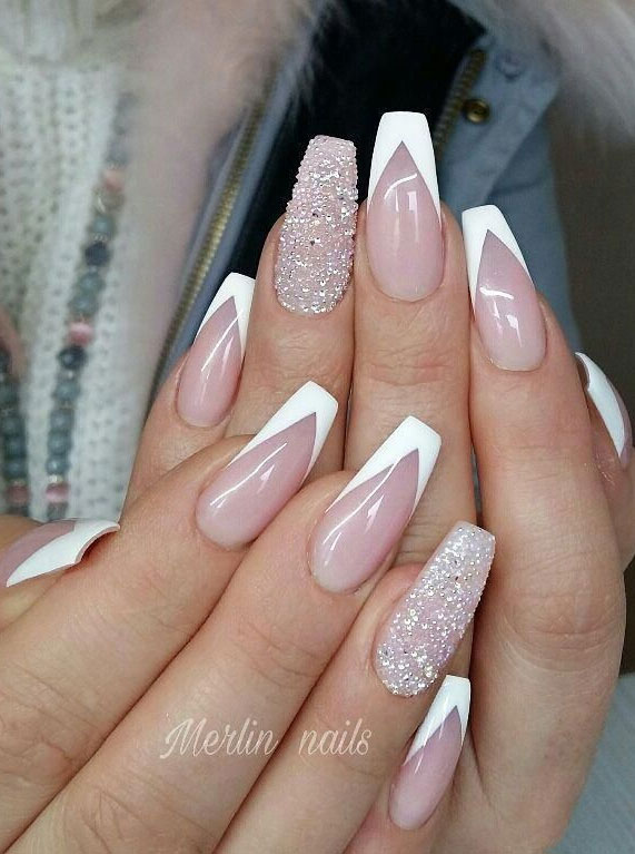 43+ Unique French Tip Nail Design Ideas - Hello Bombshell!