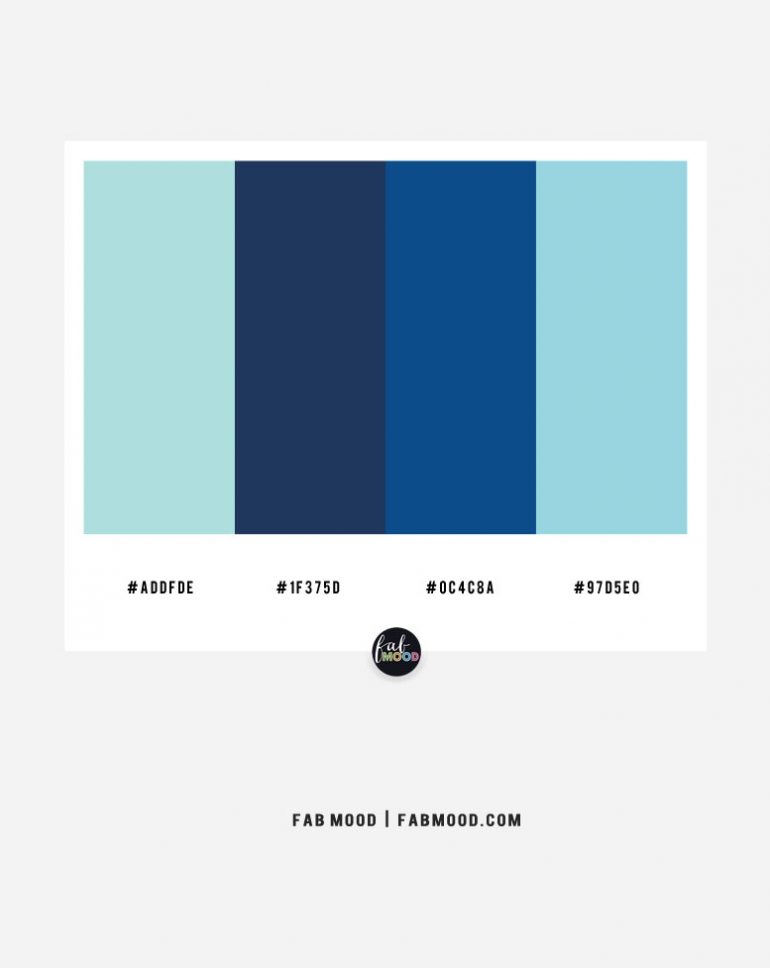 Blue Color Combinations - Color Combo #34 1 - Fab Mood | Wedding