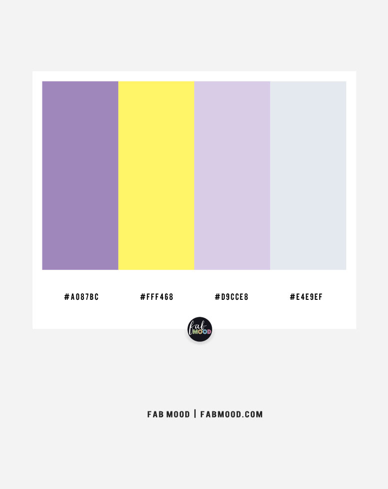 Lavender And Yellow Color Scheme Color Combo 37 1 Fab Mood Wedding Colours Wedding Themes Wedding Colour Palettes