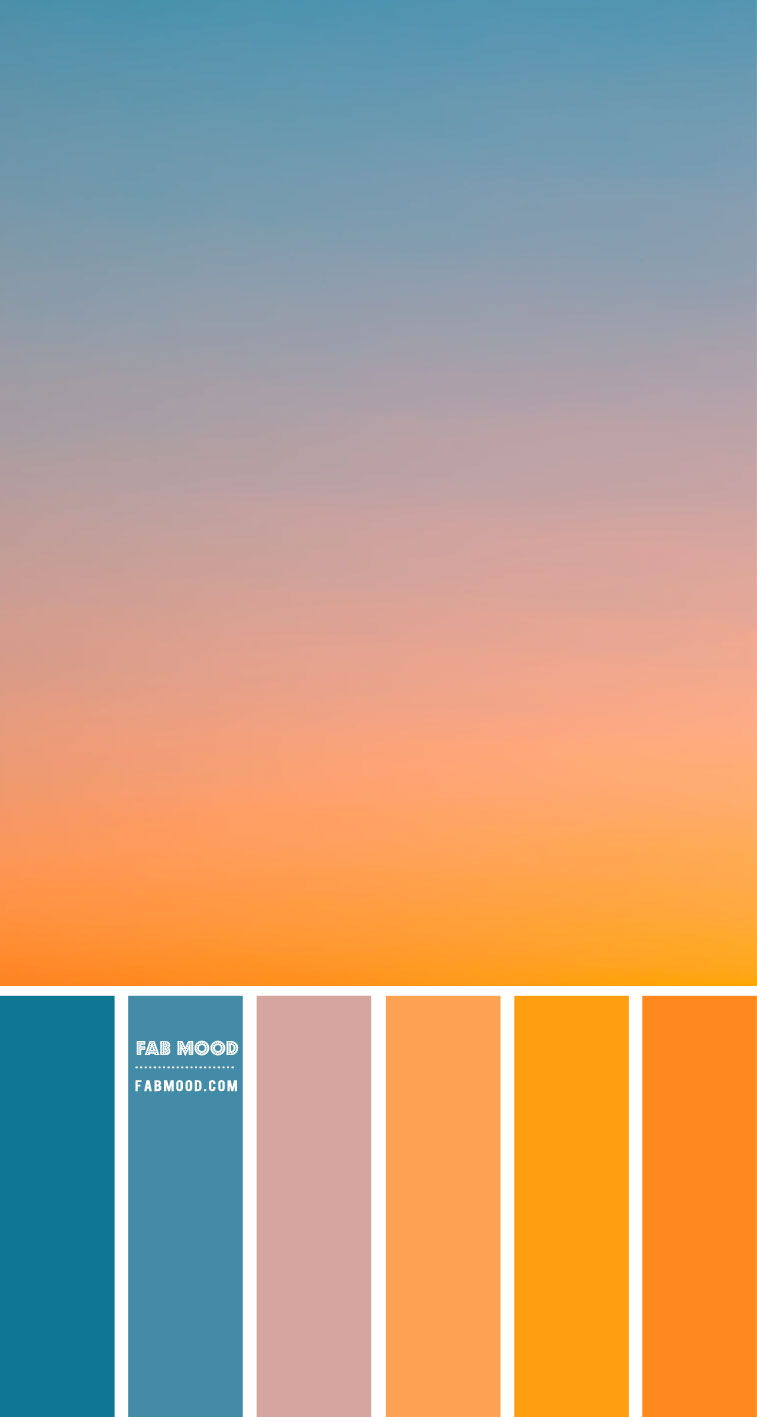 Blue Mauve Saffron and Turmeric Color Combo – Color Palette #48