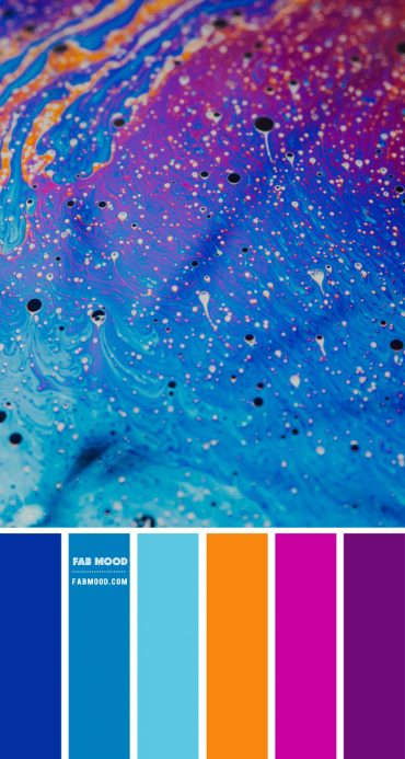 Royal blue, Magenta, Orange and Purple Color Scheme – Color Palette #67 ...
