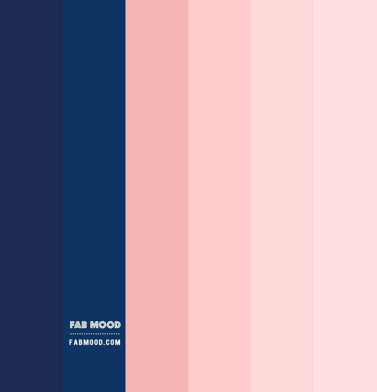 blush and navy blue color palette, blush and dark blue color palette, blush color combo, color scheme, color combos, navy blue and pink color palette , navy blue and peach color palette