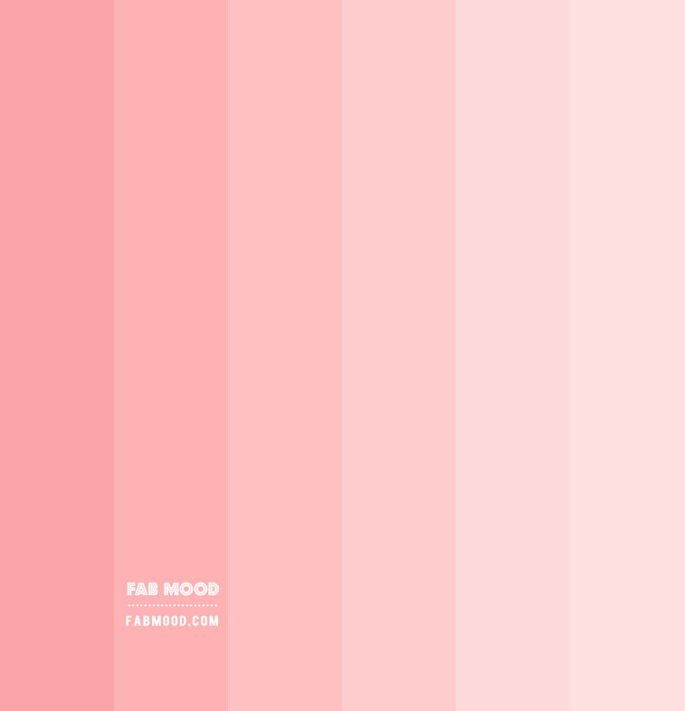 Ombre pink color palette, ombre blush color palette, color palette , pink color palette, pink color scheme, blush pink color palette