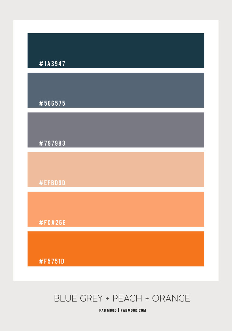 dark blue grey and peach, dark blue and peach, blue grey and peach color scheme, blue grey and peach color combo, color palette