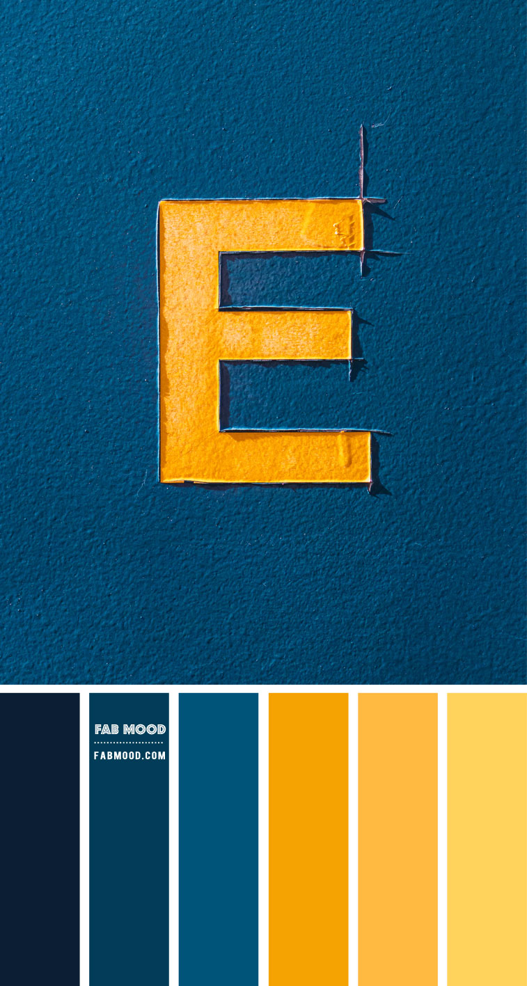 Prussian Blue and Yellow Color Scheme  – Color Palette #51