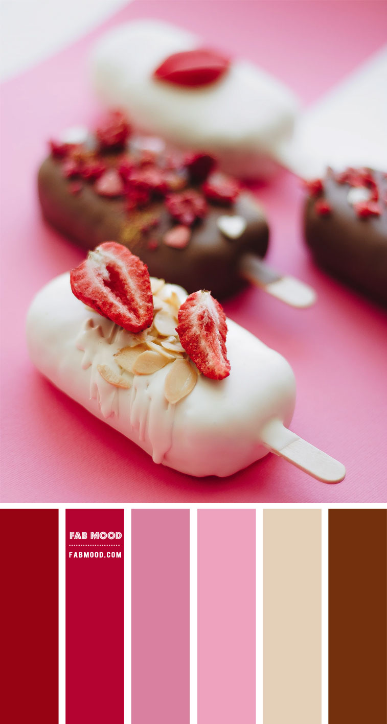 Red Pink and Chocolate Brown color scheme  – Color Palette #50