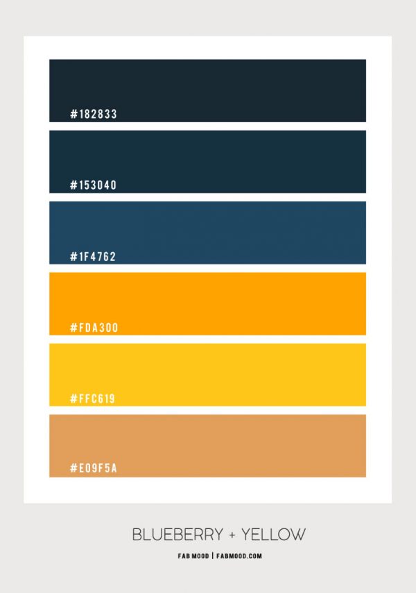 Blueberry and Yellow Color Scheme – Color Palette #72 1 - Fab Mood