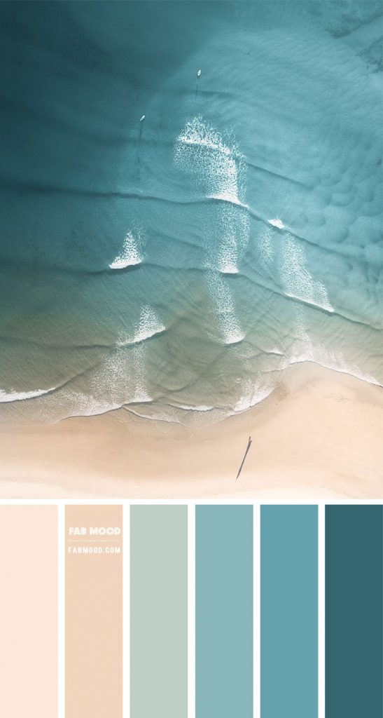 Green Ocean and Warm Taupe Color Scheme – Color Palette #76 1 - Fab