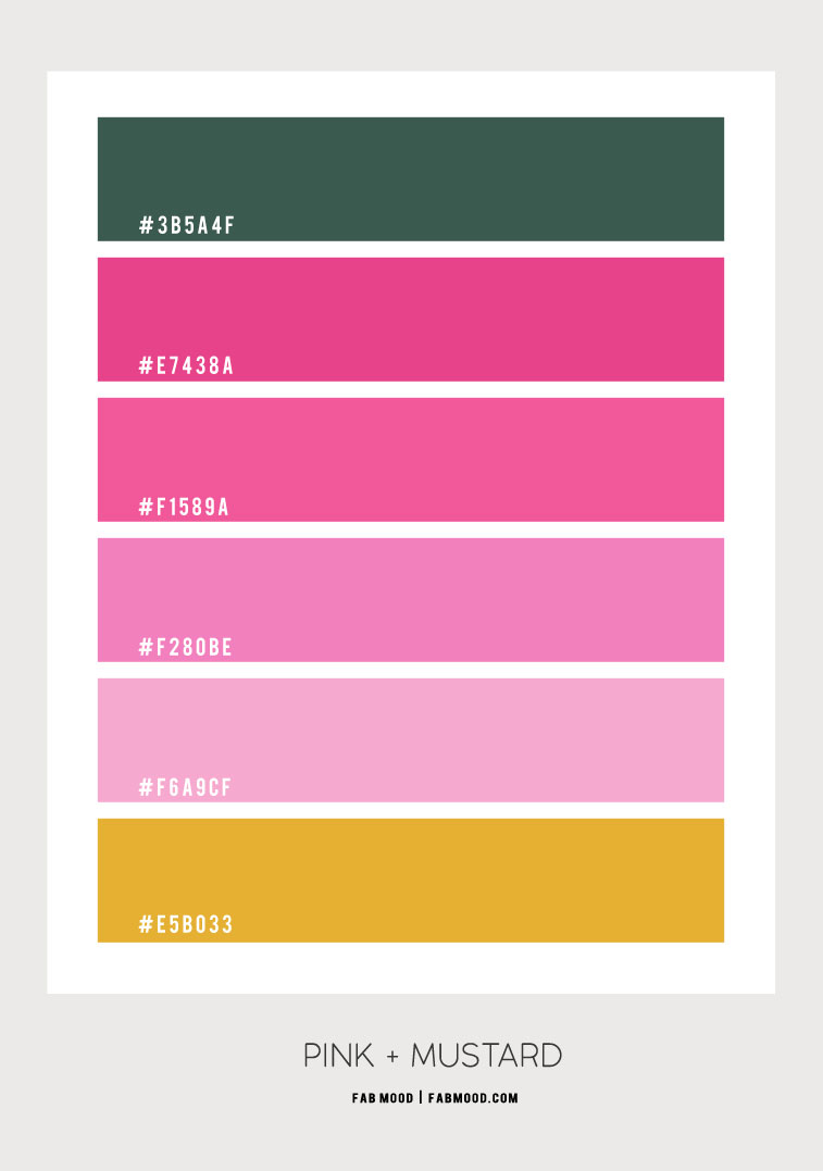 Mustard And Pink Colour Scheme Colour Palette 80 1 Fab Mood Wedding Colours Wedding Themes Wedding Colour Palettes