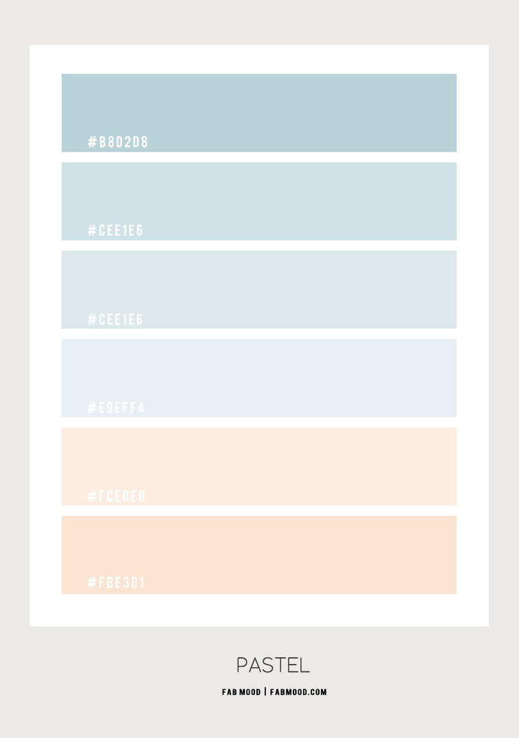 pastel color , pastel color palette, pastel color scheme, pastel color combo, light blue and peach, light blue and peach color scheme
