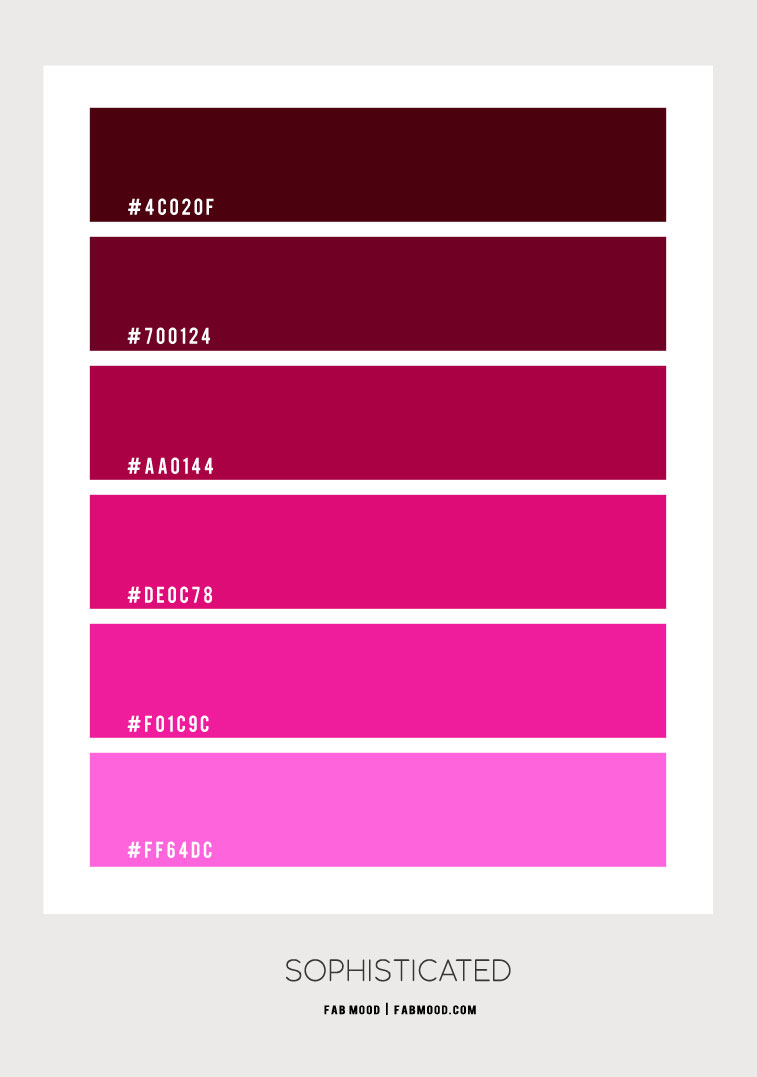 Magenta Colour Chart