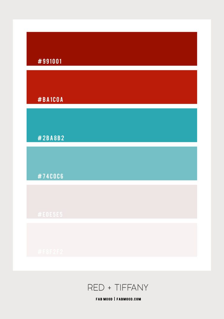 red and Tiffany, red and tiffany color palette, red and tiffany blue color scheme, summer color ideas, tiffany color combo, tiffany color scheme, tiffany and red color combination