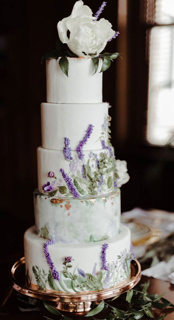 lavender hued wedding cake, wedding cake , wedding cake inspiration