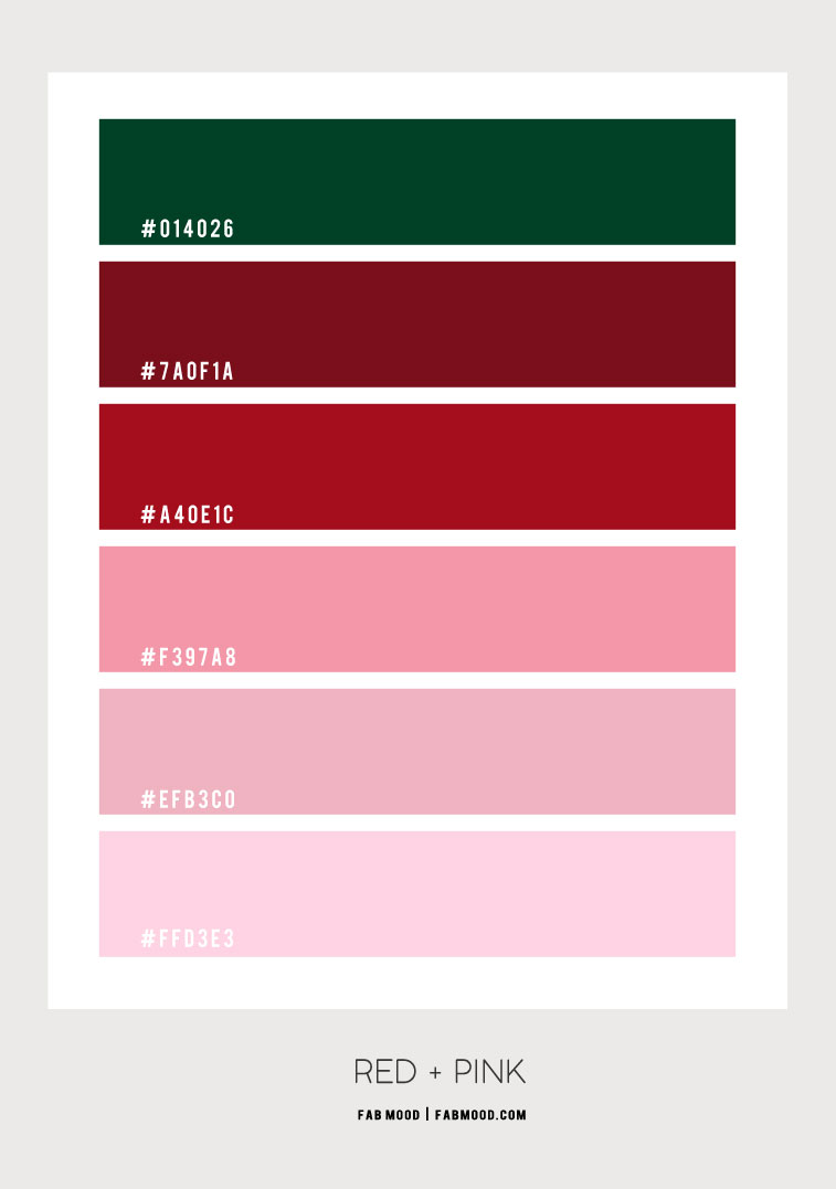 pink and red color scheme, pink color scheme, pink and red colour scheme, pink and red color combo, color palette, color inspiration