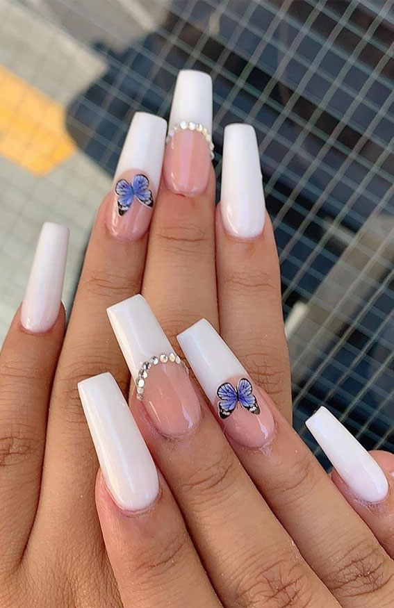 These Acrylic Nails Are Really Cute Fun Coffin Nails Summer Nails