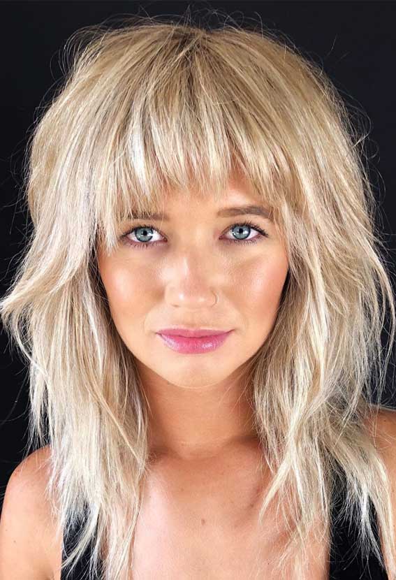 Shaggy Hairstyles With Bangs