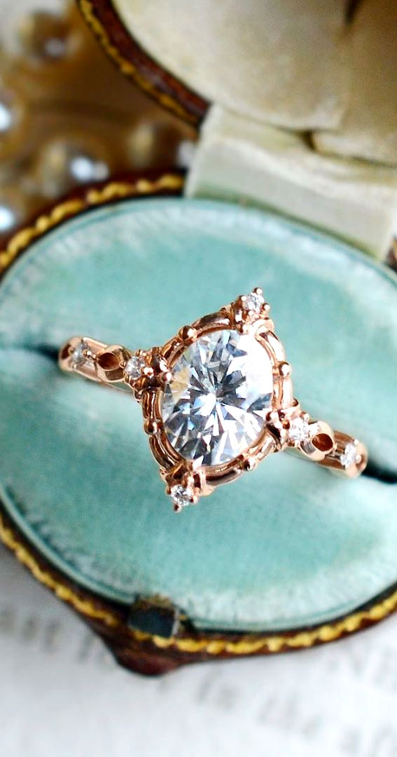 oval cut engagement ring , oval engagement ring