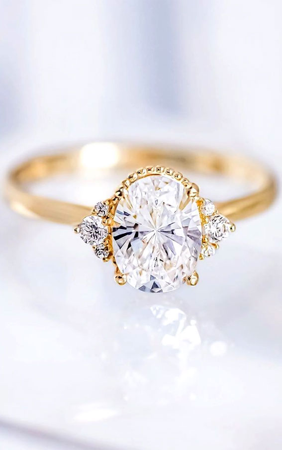 oval cut engagement ring , oval engagement ring