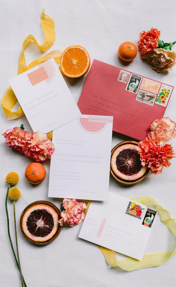 citrus wedding invitations, citrus wedding ides, citrus wedding , summer wedding invitation