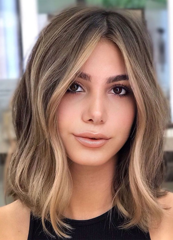 lob hairstyles 2020, lob haircut with layers, lob haircut 2020, wavy lob hairstyles, long bob hairstyle, bob hairstyle, lob haircut with bangs, long lob haircut, lob haircut with side part