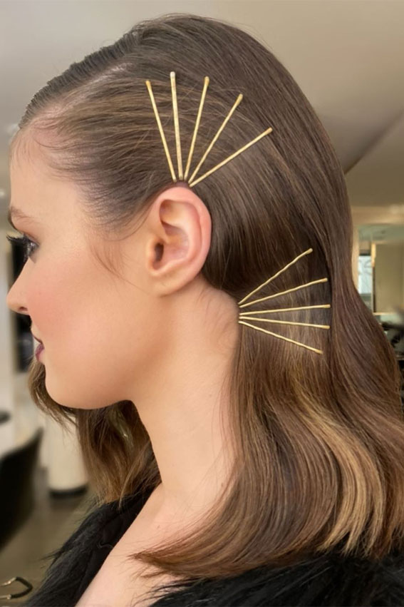 19 Breathtaking and Easy Ways To Wear The Exposed Bobby Pin Trend  Essence