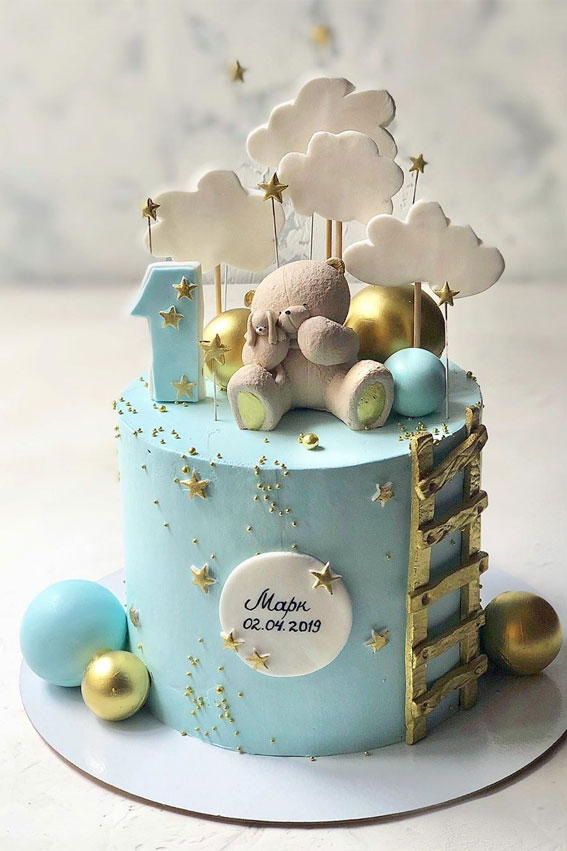 First Birthday Cake One Year Stock Photo 1530894578  Shutterstock