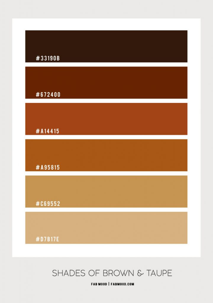 Shades of brown colour palette – #Colour Palette 113 1 - Fab Mood ...
