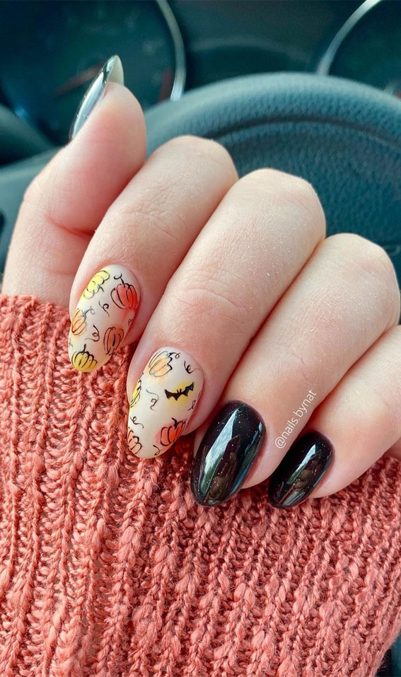 halloween nails, halloween nail art, halloween nail designs 2020