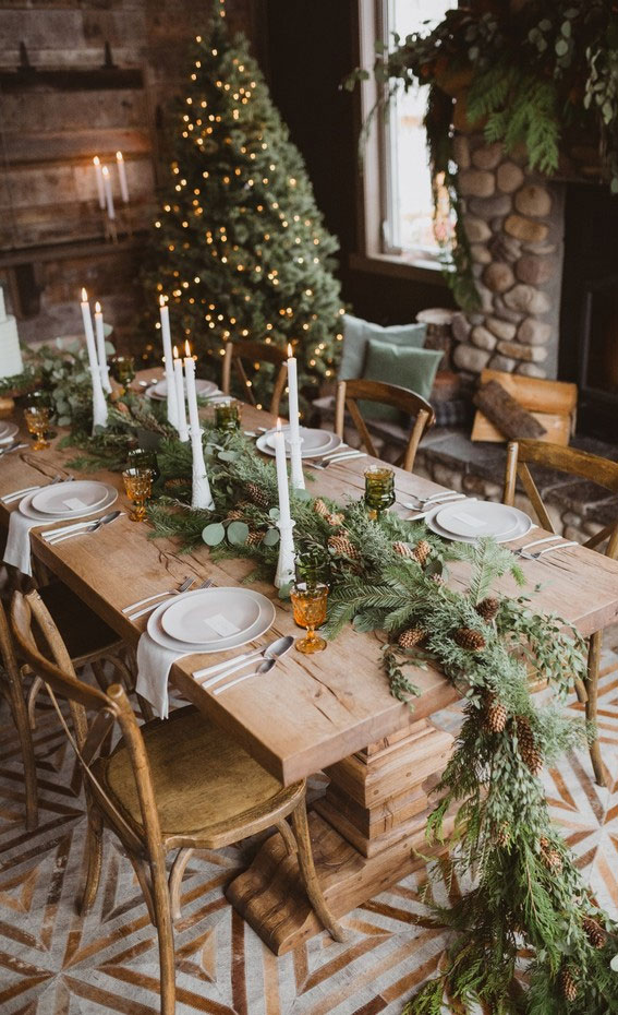 Pretty Table Decoration Ideas, Winter Dining Room Table Decoration Ideas