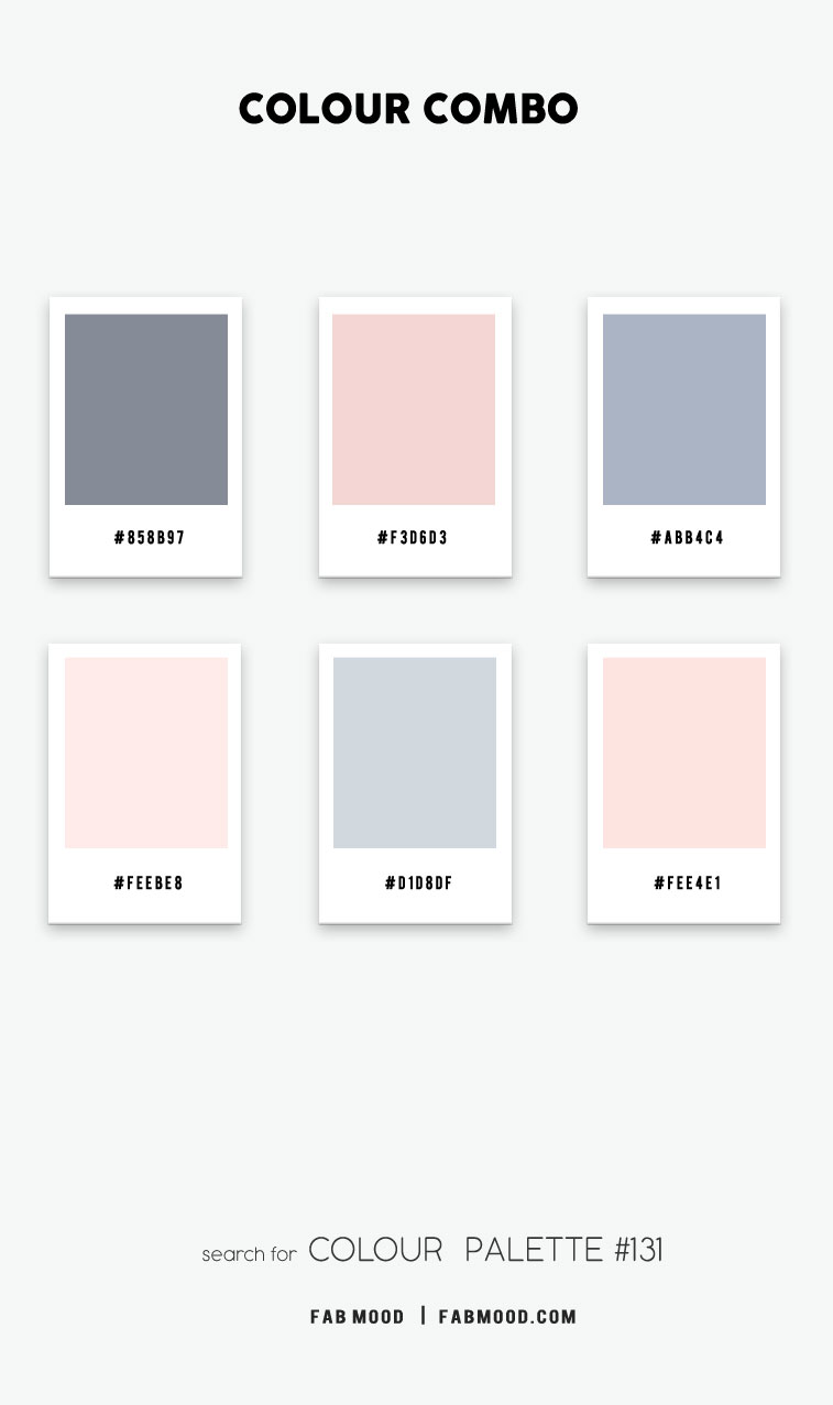 color hex, colour combo blue grey and pink color scheme, blue and blush pink colour palette, color scheme, colour palette, blue grey and soft pink 