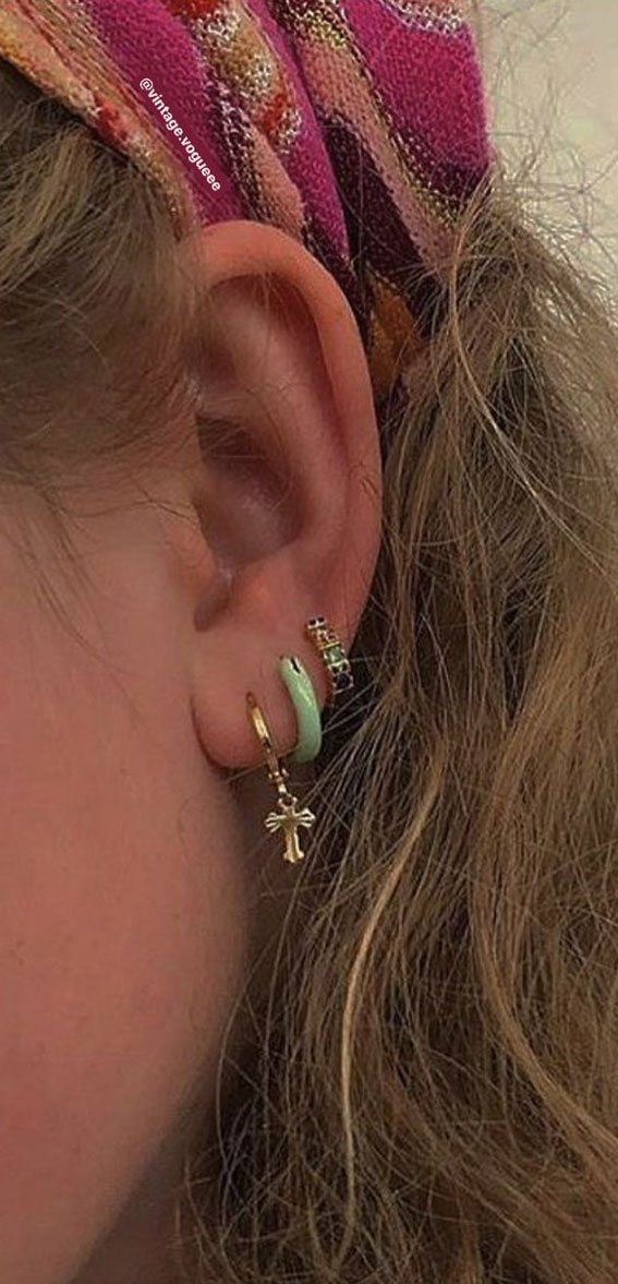 ear piercings Ideas, ear piercings, earring piercings ideas, perfect ear piercing placement, curated ear piercing, curated ear Piercing trend, curated ear jewelry