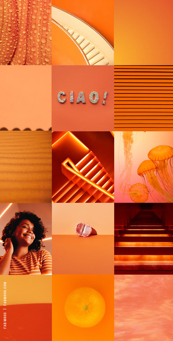  Orange Aesthetic Background   Kollage