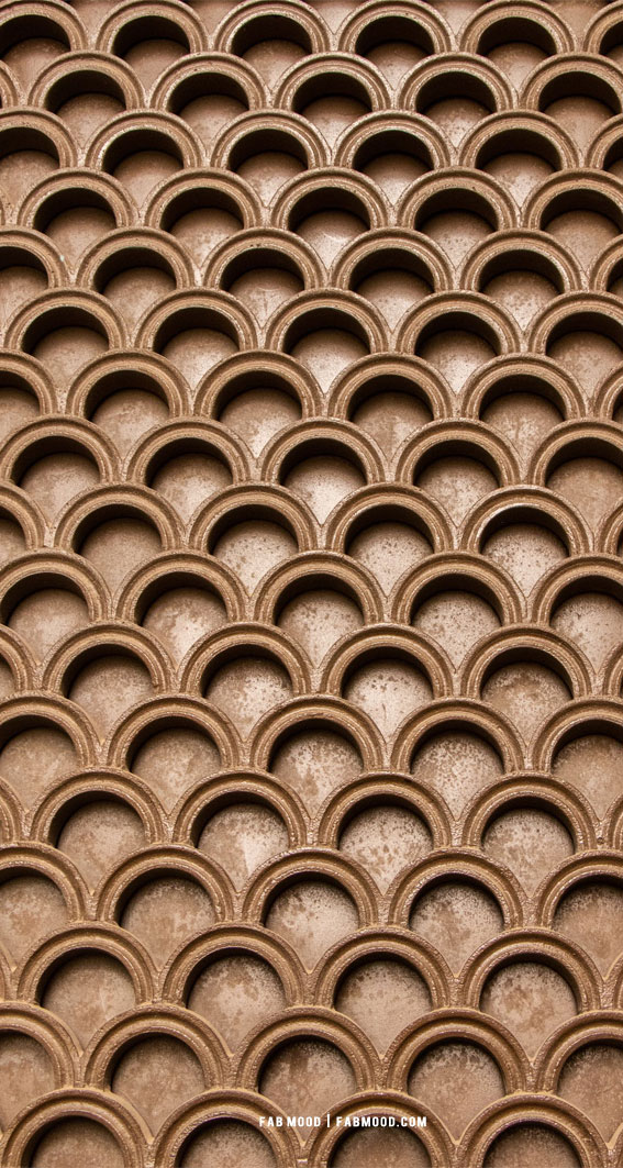 7 Aesthetic Brown Wallpaper : Brown Geometric Patter Wallpaper 1 - Fab