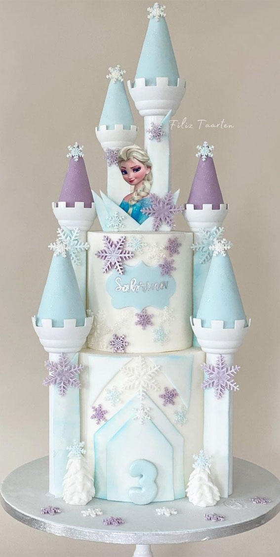 Disney Frozen Elsa Ice Castle Edible Cake Topper Image ABPID04347 -  Walmart.com